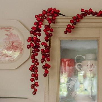 Red Hanging Berry Cluster