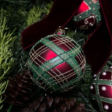 Tartan Glass Ball