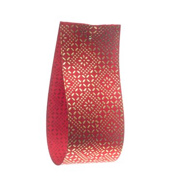 Red Metallic Satin
