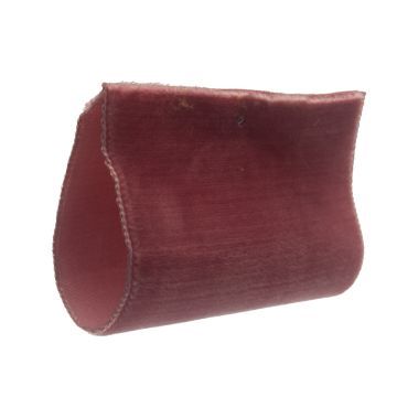 Rhubarb Single Sided Velvet Ribbon