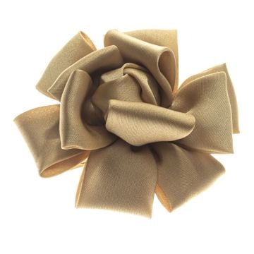 Ripe Wheat Satin Bow Rose