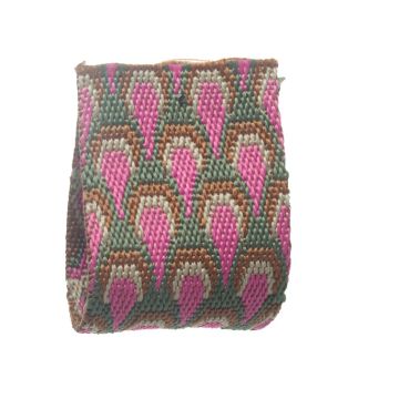 Rose Pink Patterned Webbing
