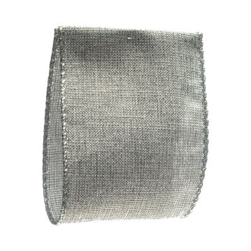 Silver Flecked Wired Ribbon