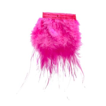 Sissinghurst Pink Turkey Feather Fringe