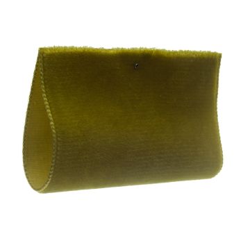 Sludge Green Single Sided Velvet Ribbon
