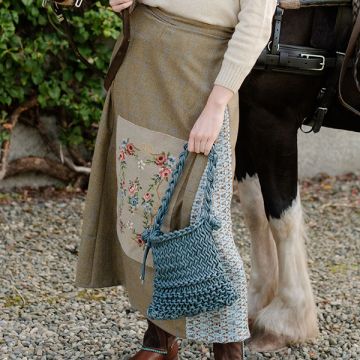 Green and Blue Tapestry Skirt