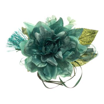 Teal Flower Corsage