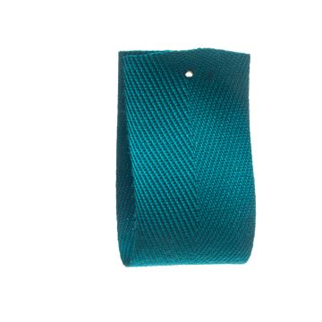 Teal Polyester herringbone tape