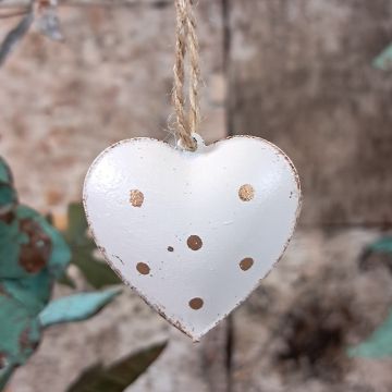 White Heart Hanging Decoration