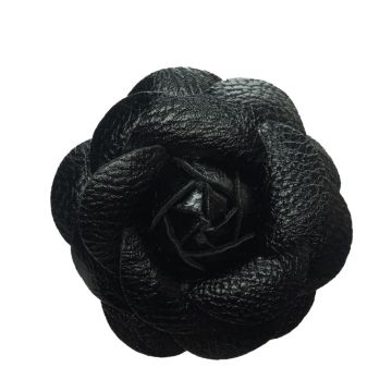 Black Flower Brooch