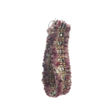 Vintage Blusher Metallic Wool Braid