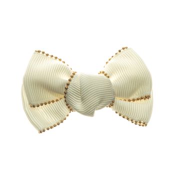 White Bow On Clip