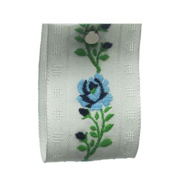 White Floral Jacquard