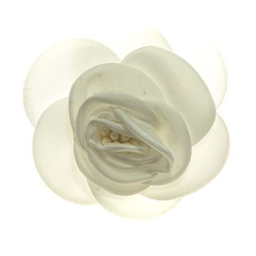 White Flower Brooch