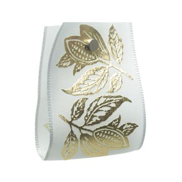 White Metallic Leaf
