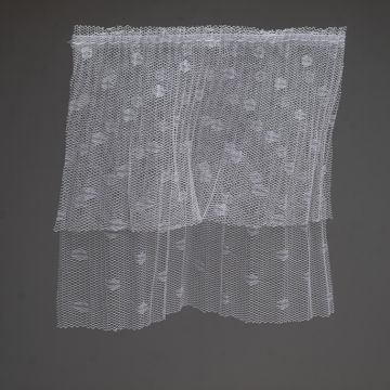 White Pleated Tulle