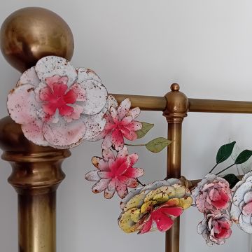 Mixed Zinnia Garland