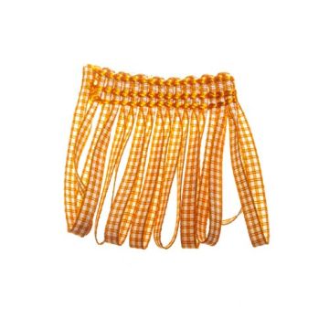 Bird of Paradise Bin End Gingham Looped Fringe