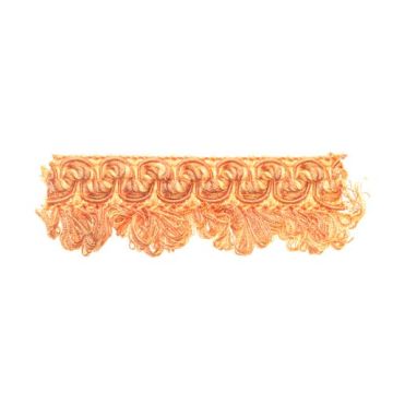 Deep Apricot Bin End Looped Fringe