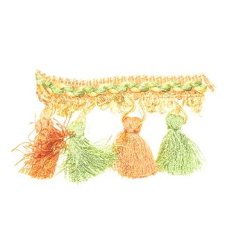 Moroccan Mint Tea Bin End Tassel Fringe