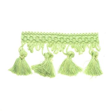 Hellebore Green Bin End Tassel Fringe