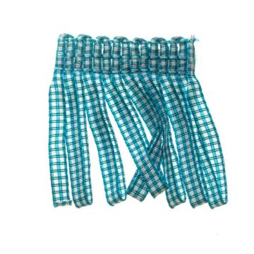 Himalayan Poppy Bin End Gingham Looped Fringe