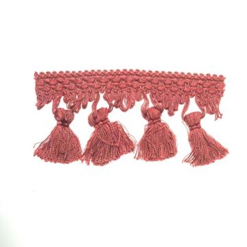 Dark Amaryllis Bin End Tassel Fringe