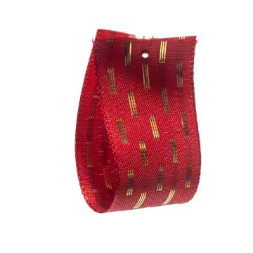 Red Stitch Satin Ribbon D