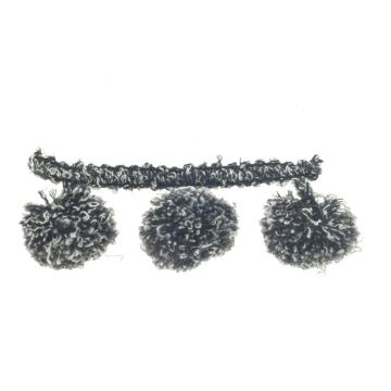 BlackWhite Black & White Beaded Fringe