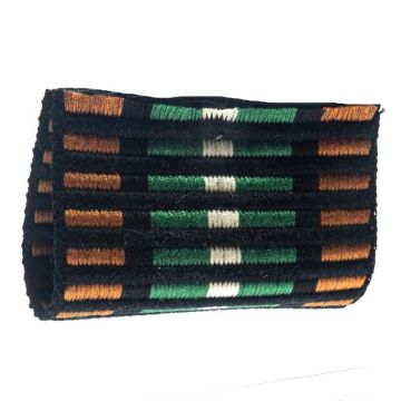Green Black Gold Jacquard