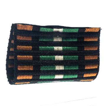 Green Black Gold Jacquard