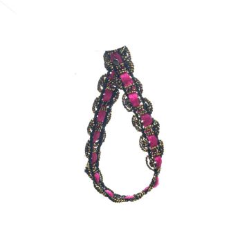 Old Fuchsia Metallic Ribbon