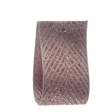 Rose Gold Metallic Herringbone