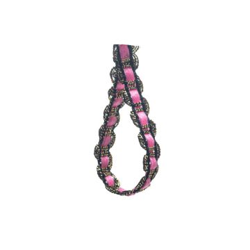 Rose Pink Metallic Ribbon