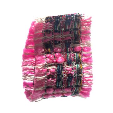 Sissinghurst Pink Woven Fringe