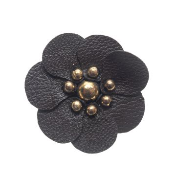 Dark Bark Flower with Beads