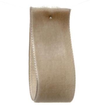 Barley Dust Single Sided Velvet Ribbon