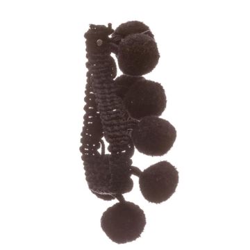 Black Bobble Fringe