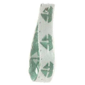 Deep Forest Boat Patterned Ribbon