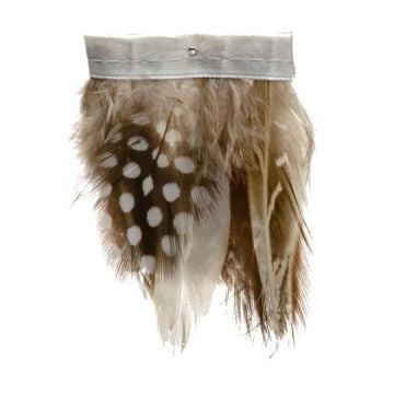 Flint Spotted Feather Fringe