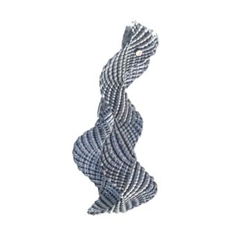 Grey Squirrel Metallic Ric Rac