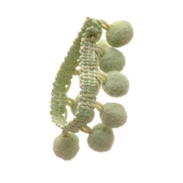 Hellebore Green Bobble Fringe