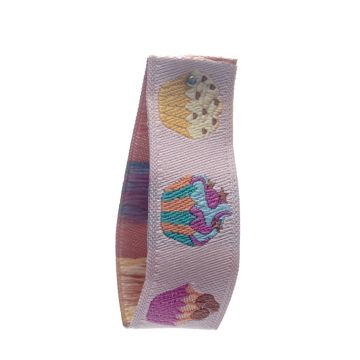 Pale Peonie Cupcake Ribbon 15mm