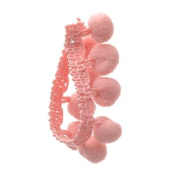 Pink Impatience Bobble Fringe