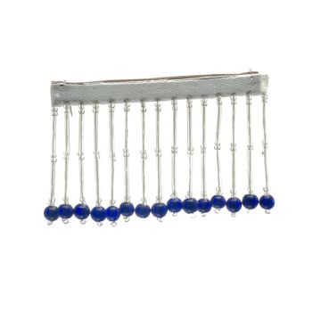 Pitch Blue Tubular Fringe 50mm