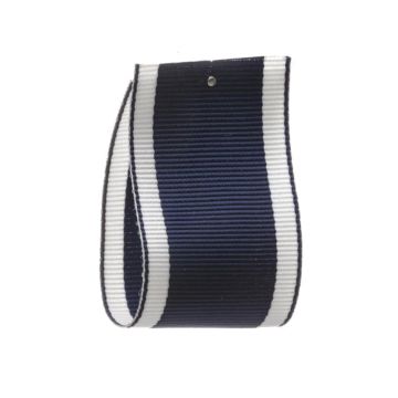 Pitch Blue Striped Grosgrain Ribbon