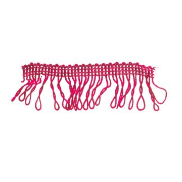 Raspberry Looped Fringe