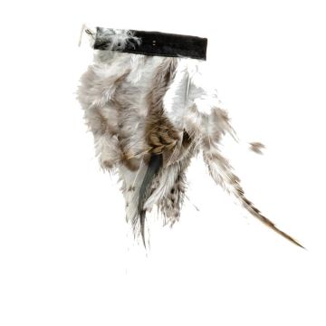 Dark Bark Feather Fringe