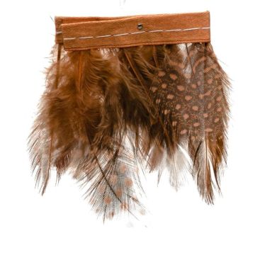 Sable Twig Spotted Feather Fringe