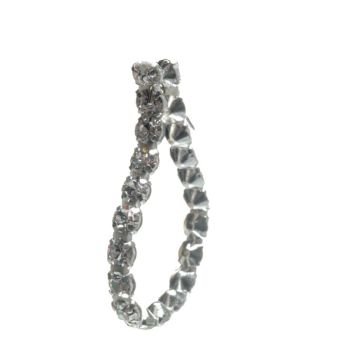 Silver Diamante on Cotton Tape